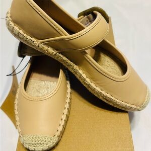 FRYE AND CO. Tan Espadrille Mary Janes